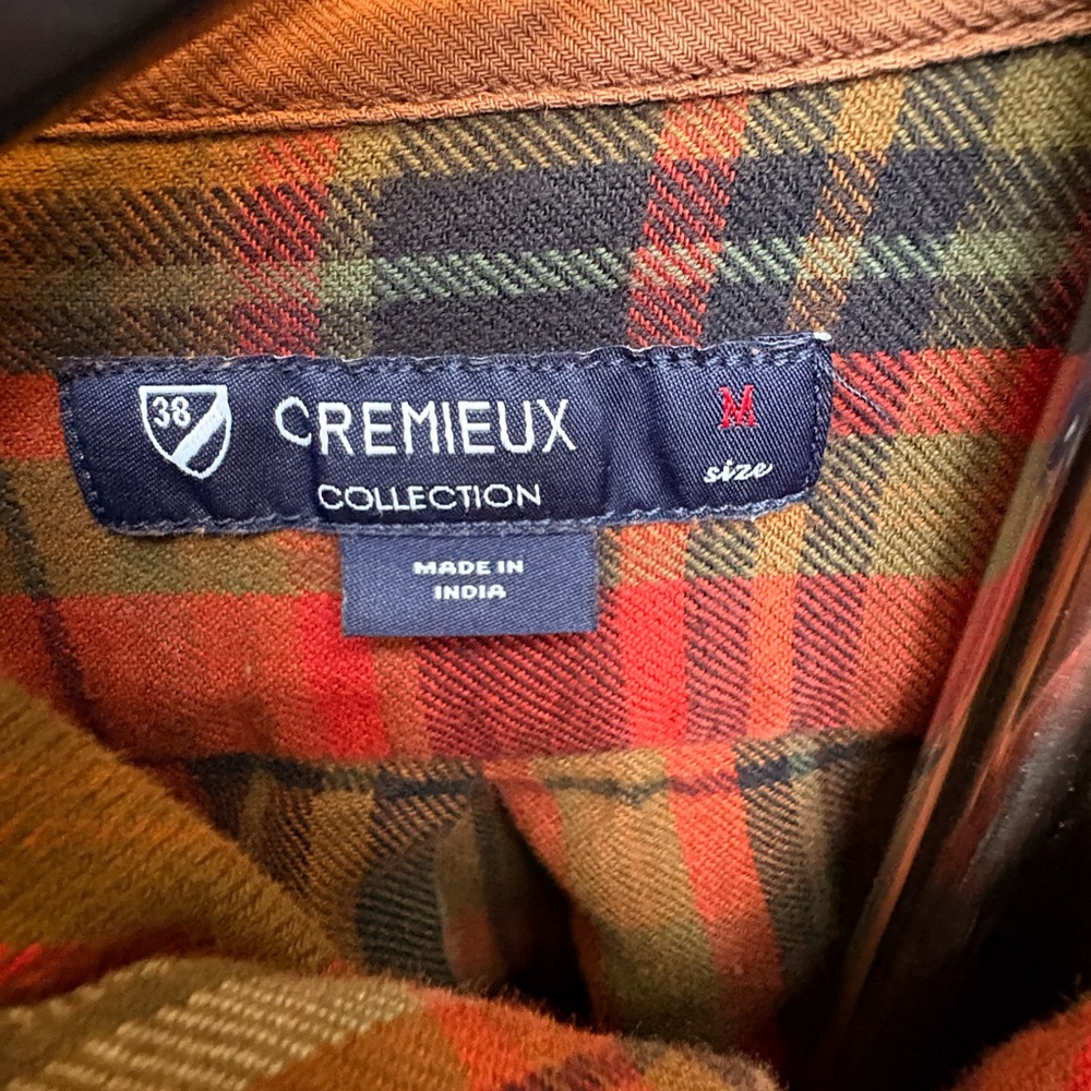 Daniel Cremieux Plaid Button-Down Shirt in Red, Green, Brown - Picture 2 of 4
